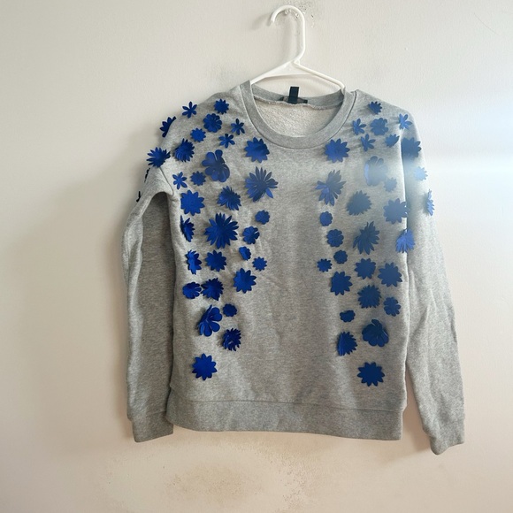 J. Crew Sweaters - J.crew cotton floral sweatshirt